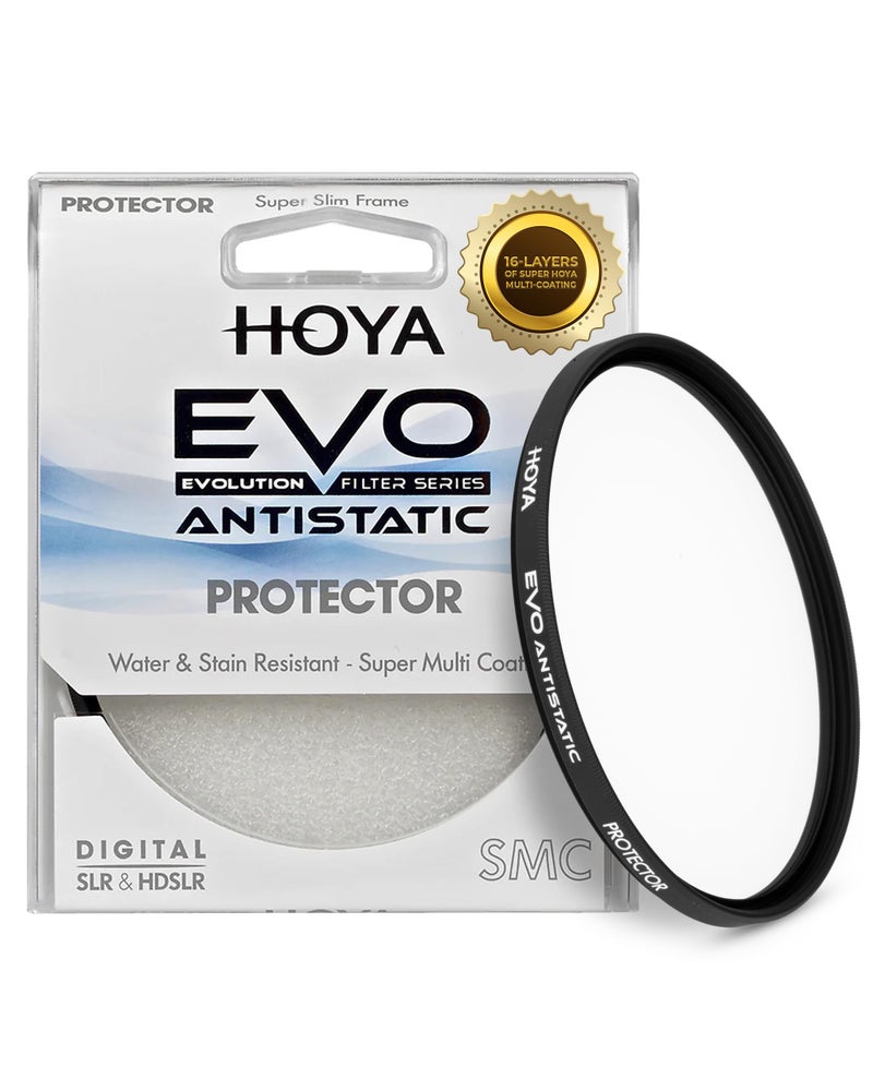 Hoya EVO Antistatic 82mm Filter â€” Premium Optical Glass w/ 16-Layer SMC Lens Protector for 99.8% Light Transmission, 3mm Thick, Dust & Scratch-Resistant, Water Repellent for Clear Image Quality - Image 1